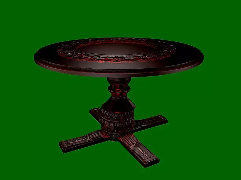 Dinning table - R series - 7 3D model_0