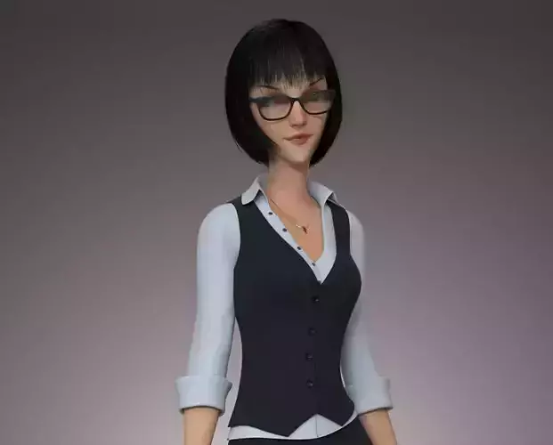 Professional lady Cartoon