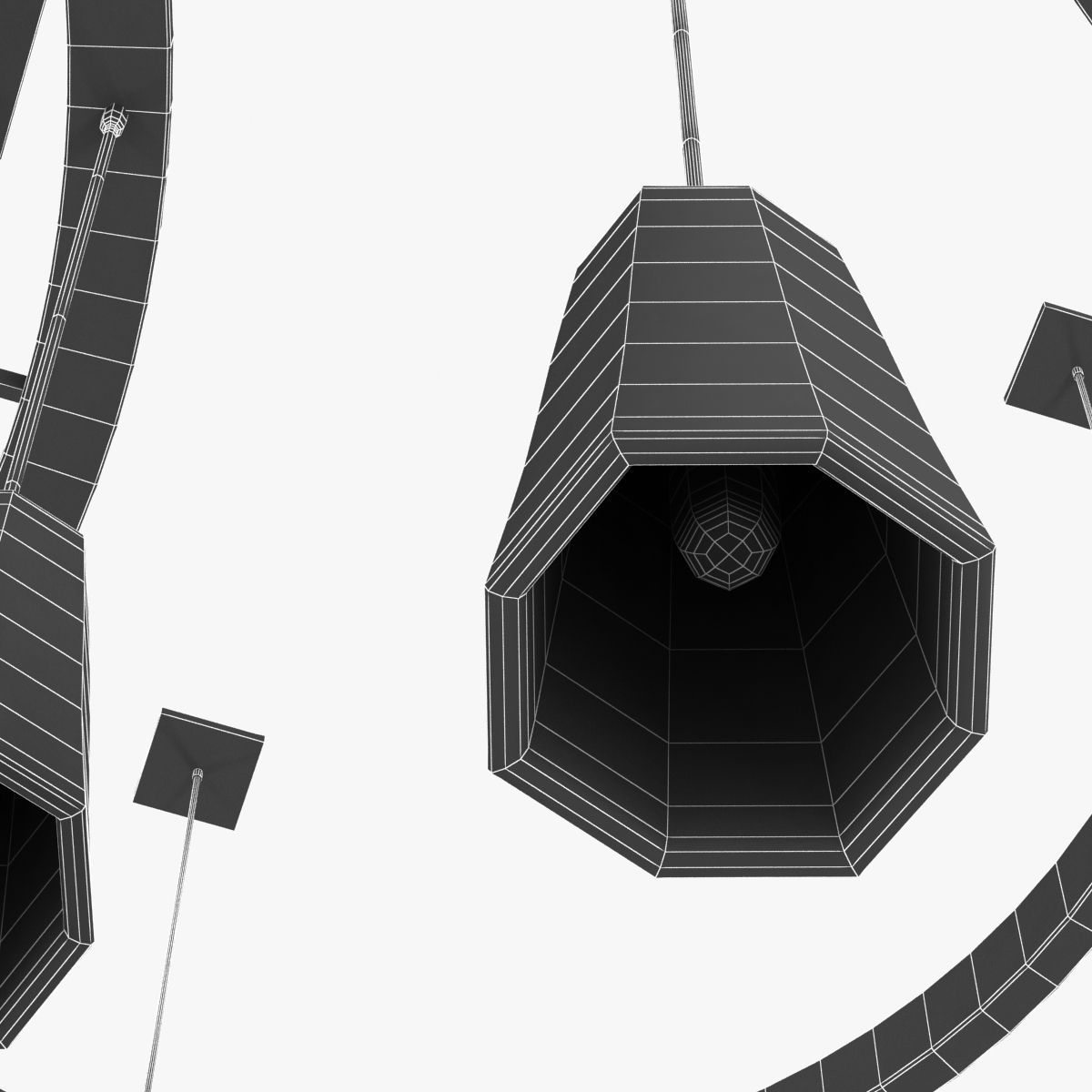 Holly Hunt CLOCK CHANDELIER 3D model_11