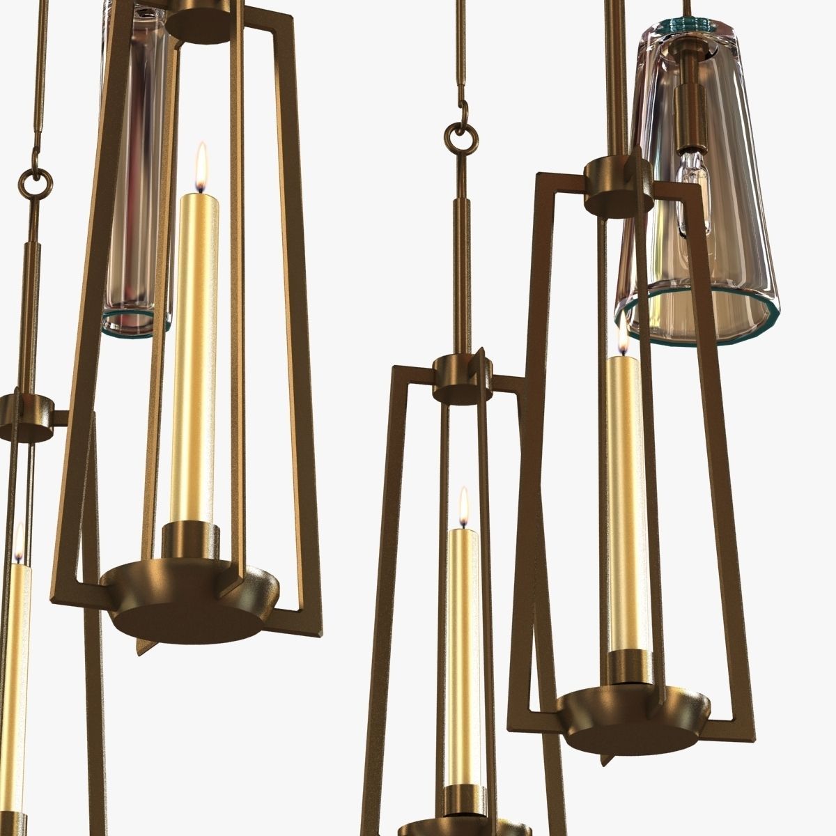 Holly Hunt CLOCK CHANDELIER 3D model_3
