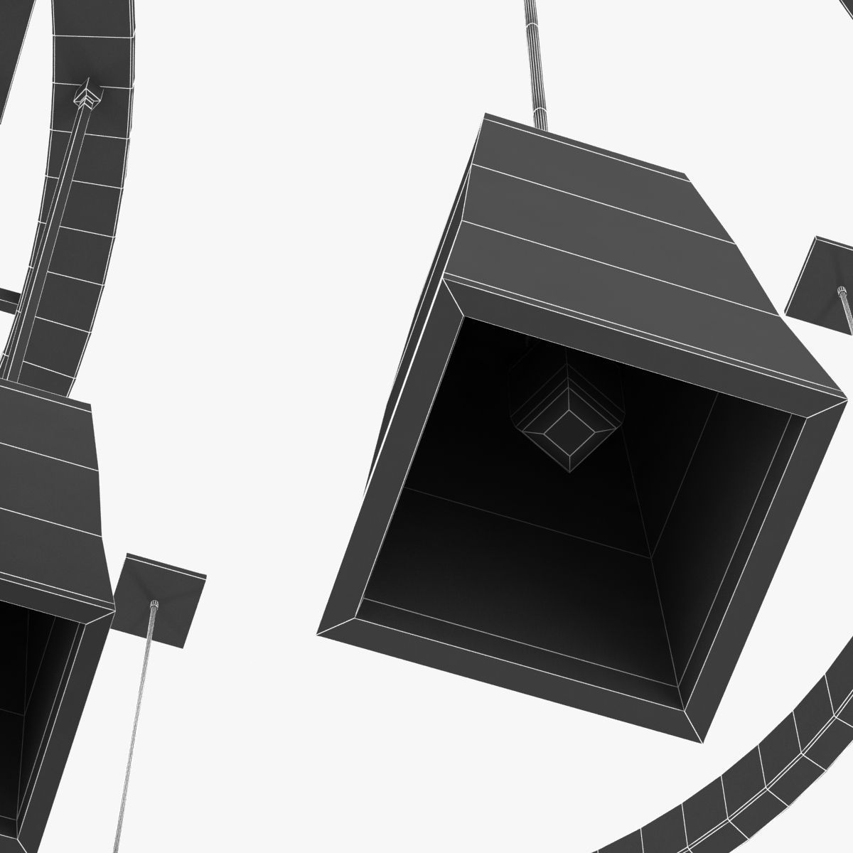 Holly Hunt CLOCK CHANDELIER 3D model_10