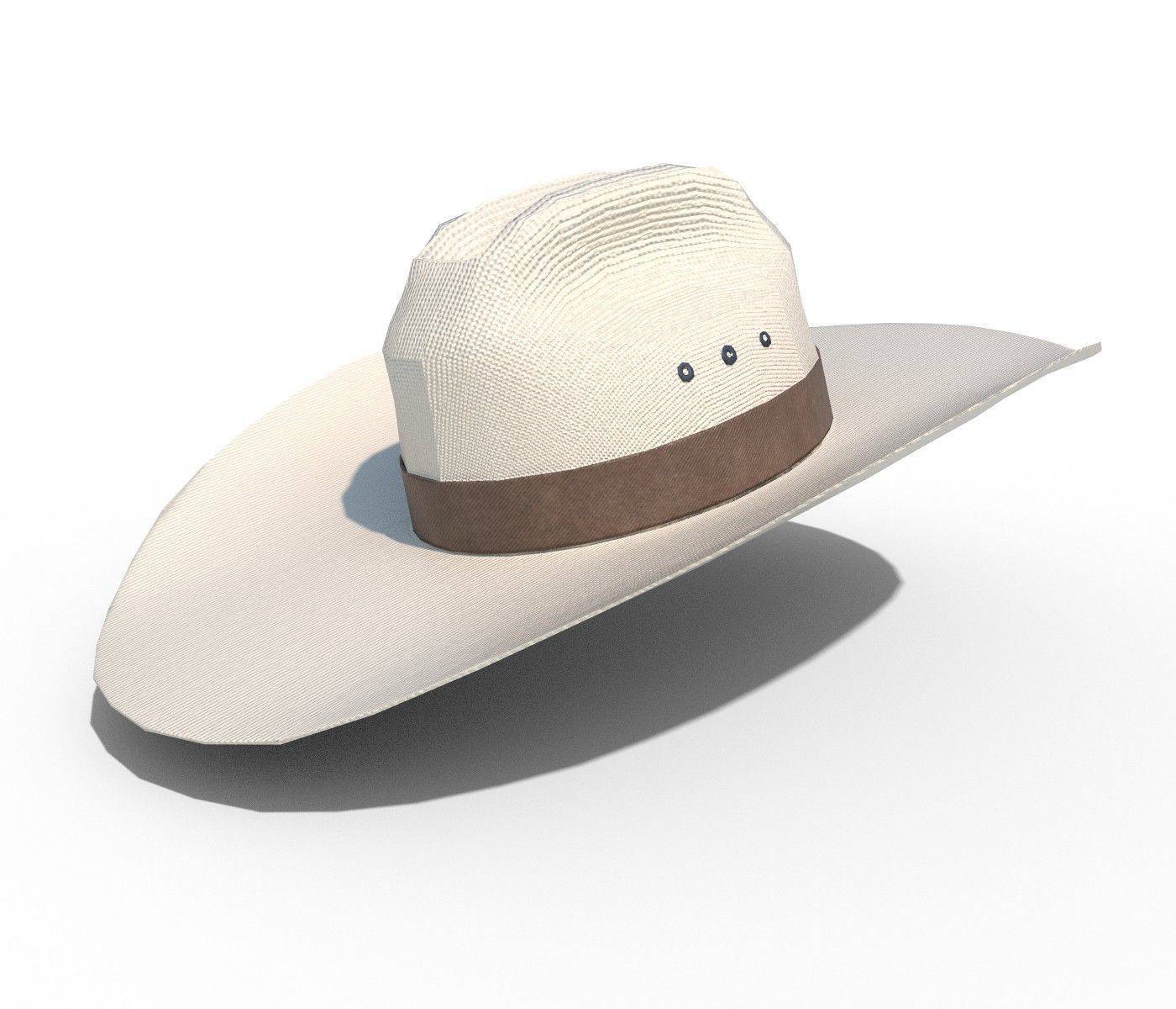Cowboy Hat PBR Low-poly 3D model_3