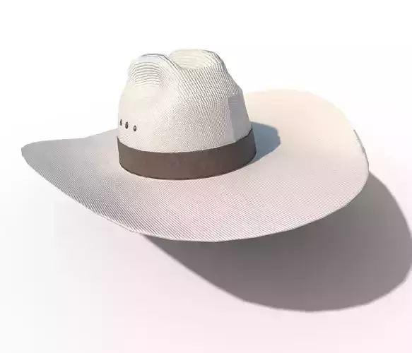 Cowboy Hat PBR Low-poly 3D model