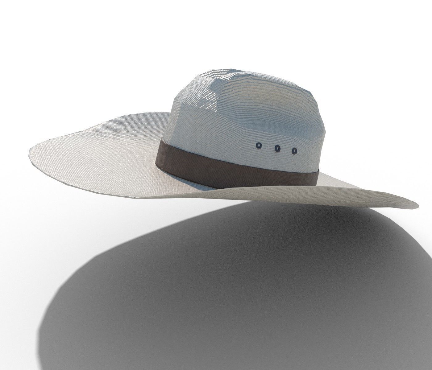 Cowboy Hat PBR Low-poly 3D model_1
