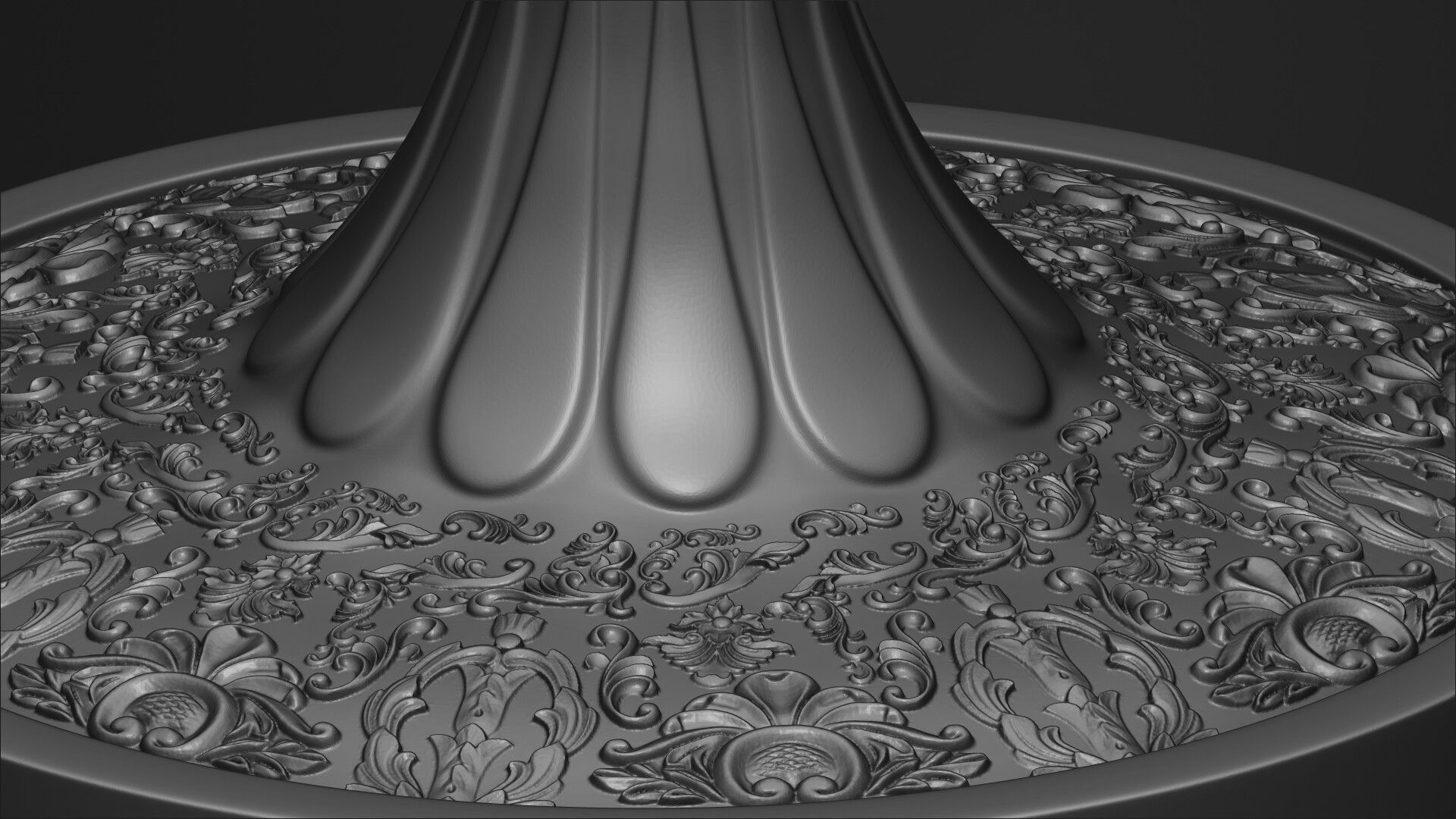 Magic Lamp for 3d print Low-poly 3D model_3