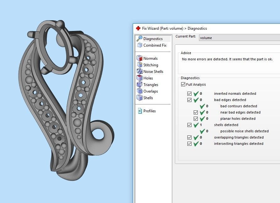 Women Earrings  with gems 3dm stl 3D print model 3D print model_26