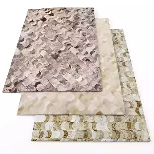 Rugs-536 three rugs with patterns