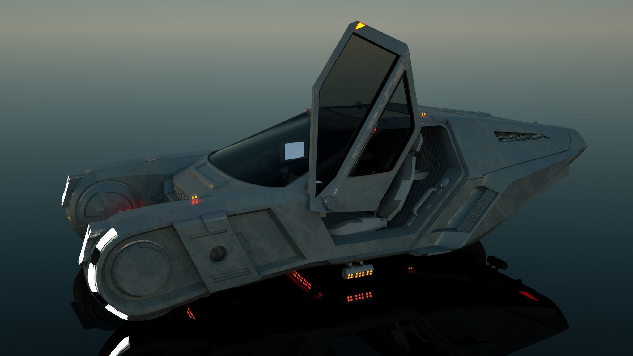 Blade runner 2049 Officer K spinner  3D model_2