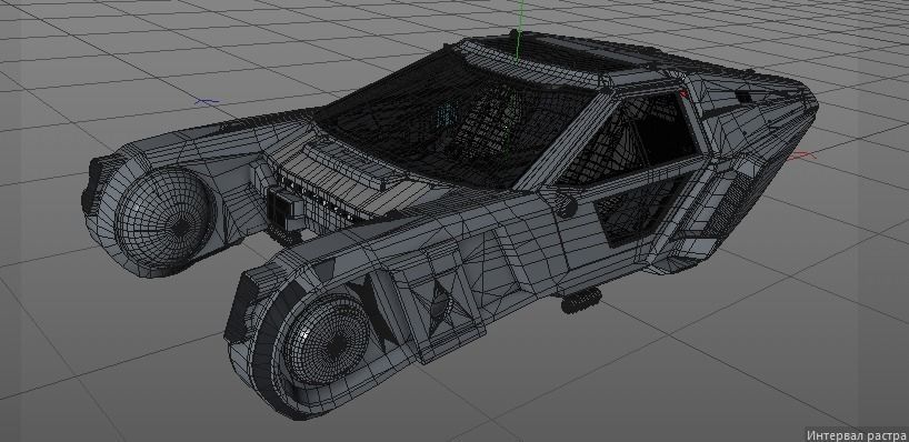 Blade runner 2049 Officer K spinner  3D model_7
