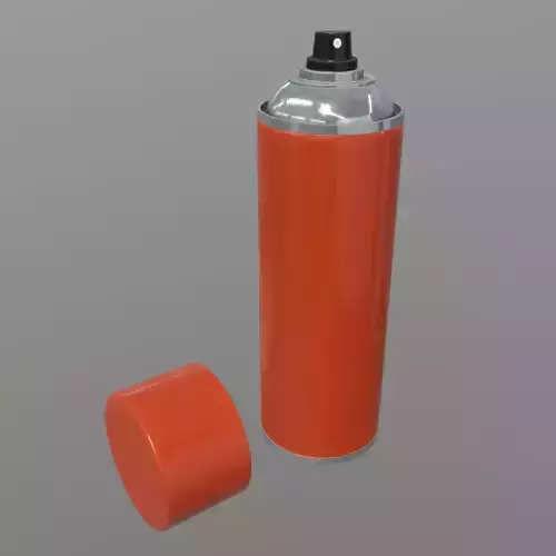 Spray Can Low-poly 3D model