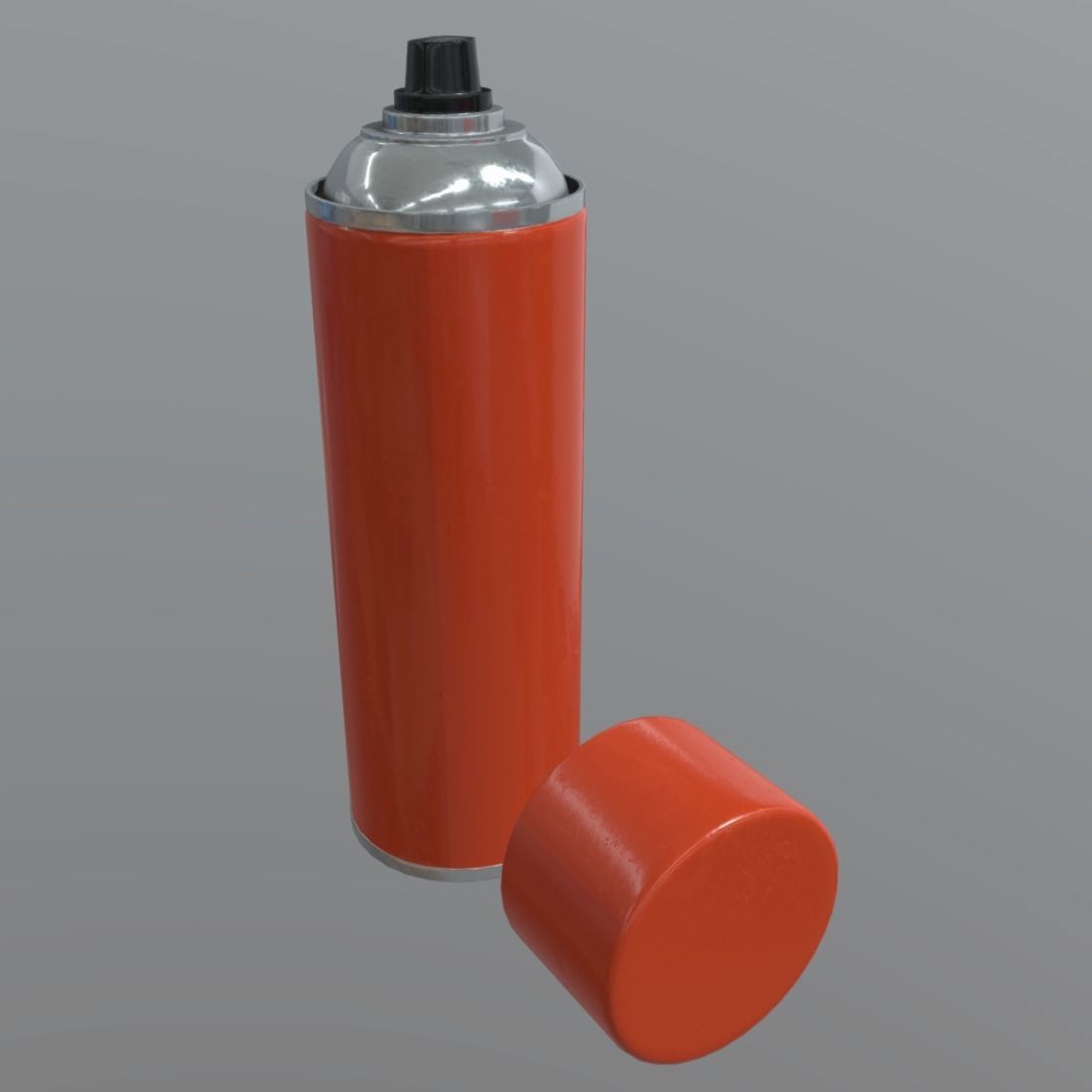 Spray Can Low-poly 3D model_5