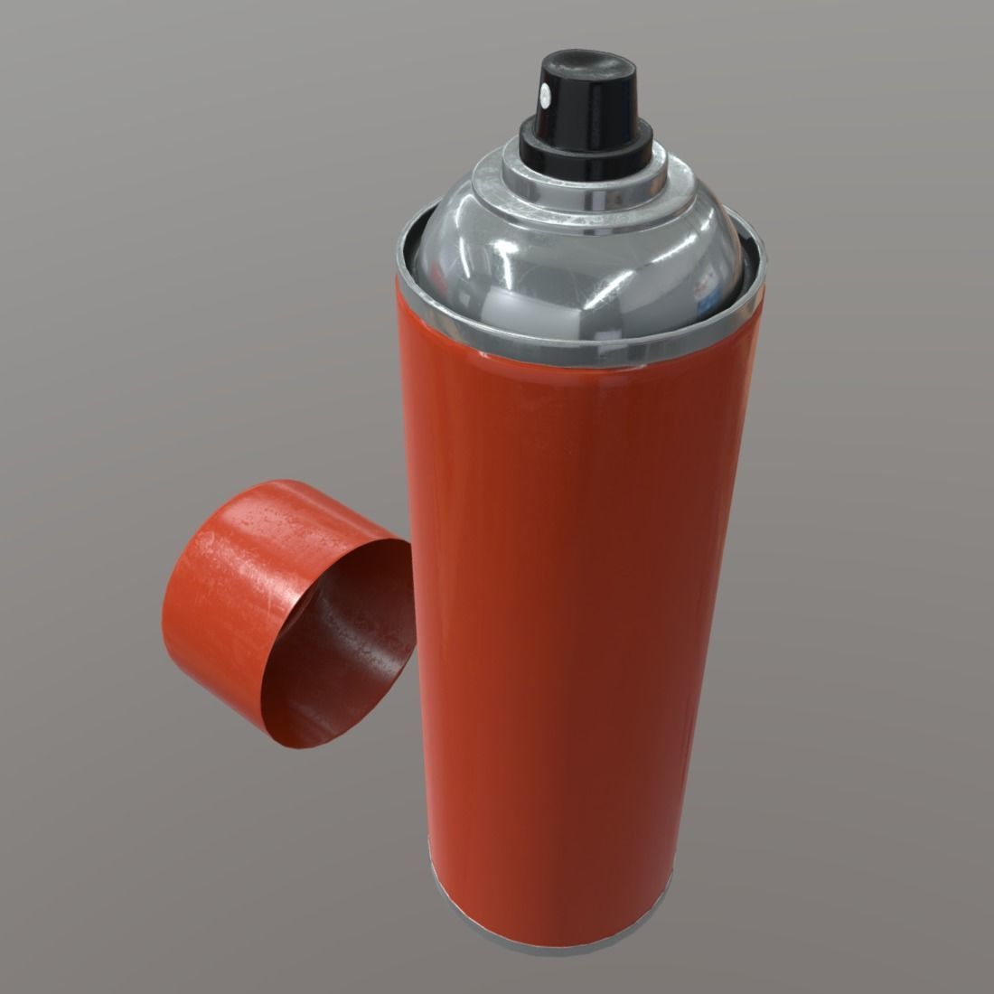 Spray Can Low-poly 3D model_2