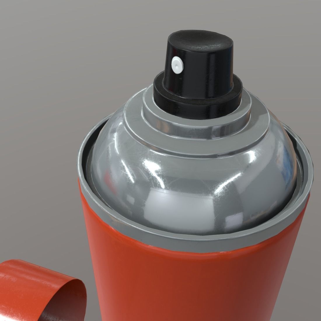 Spray Can Low-poly 3D model_9