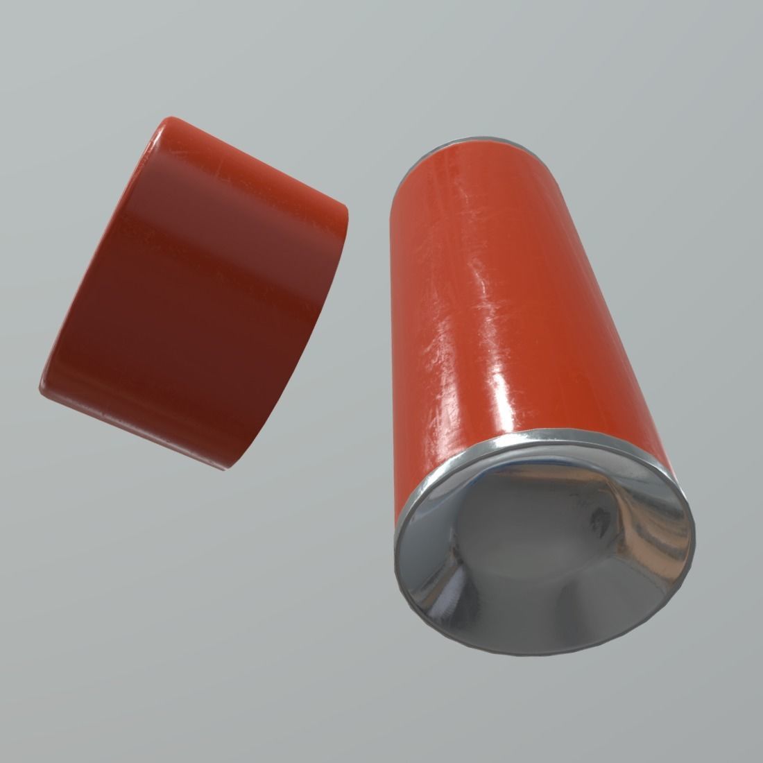 Spray Can Low-poly 3D model_7