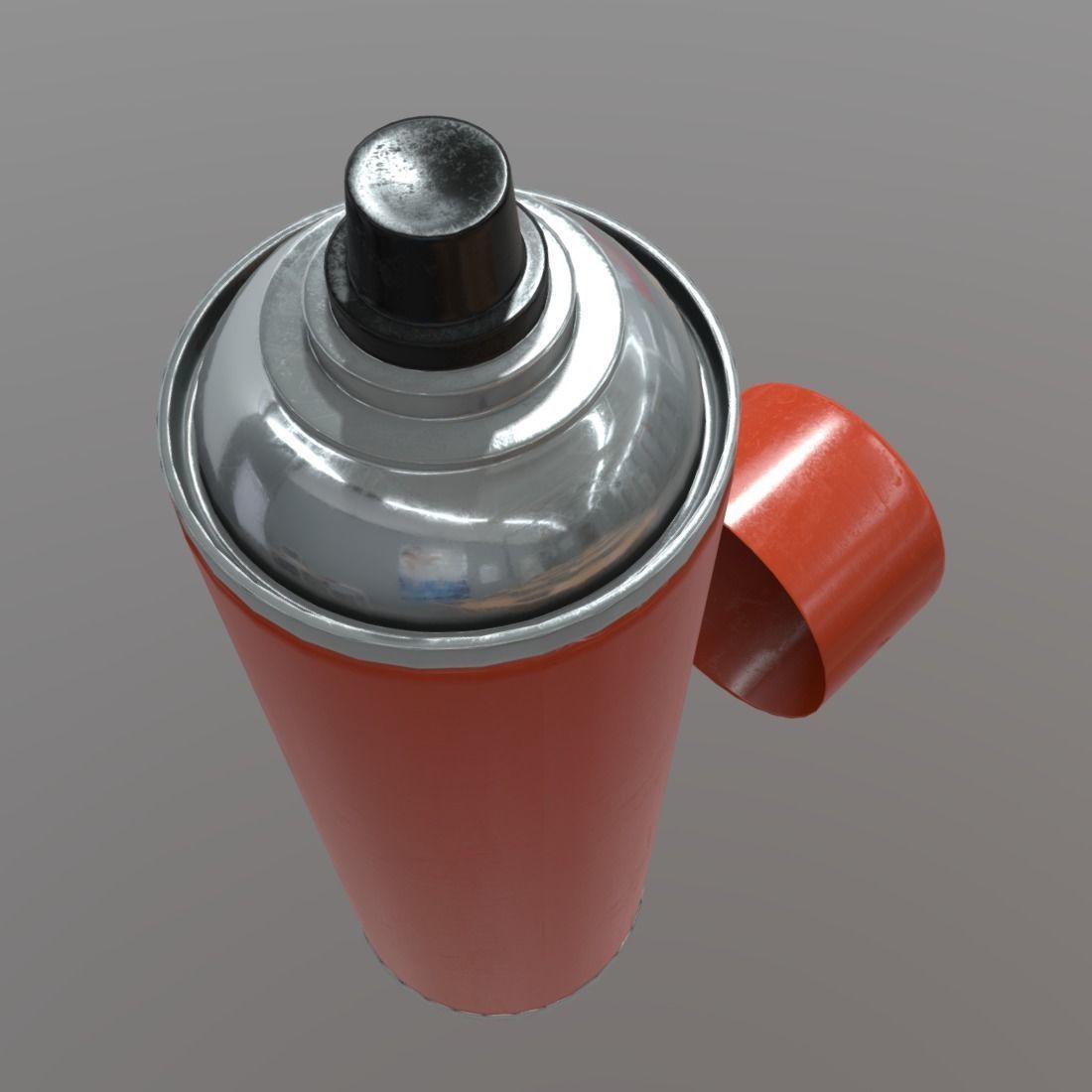 Spray Can Low-poly 3D model_3