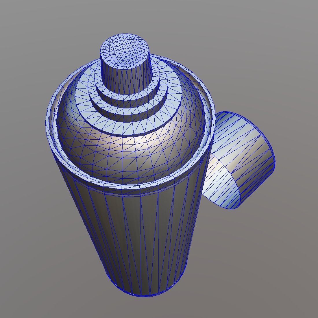 Spray Can Low-poly 3D model_4