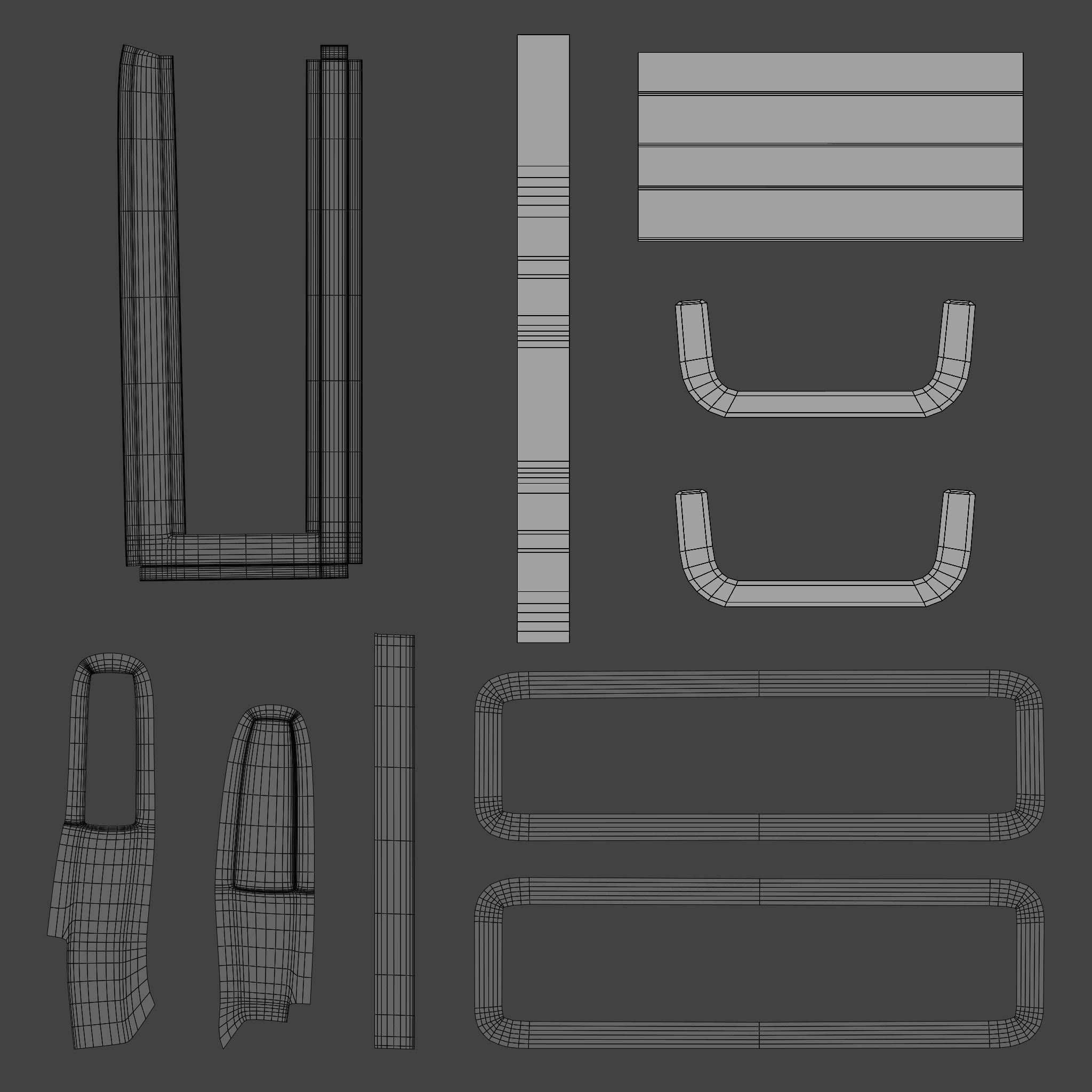 Pool Table Low-poly 3D model_20