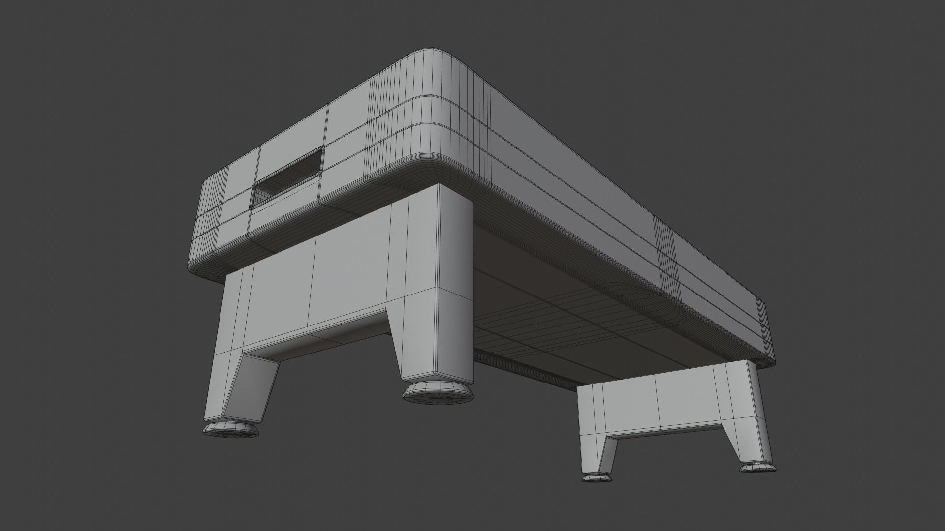 Pool Table Low-poly 3D model_16