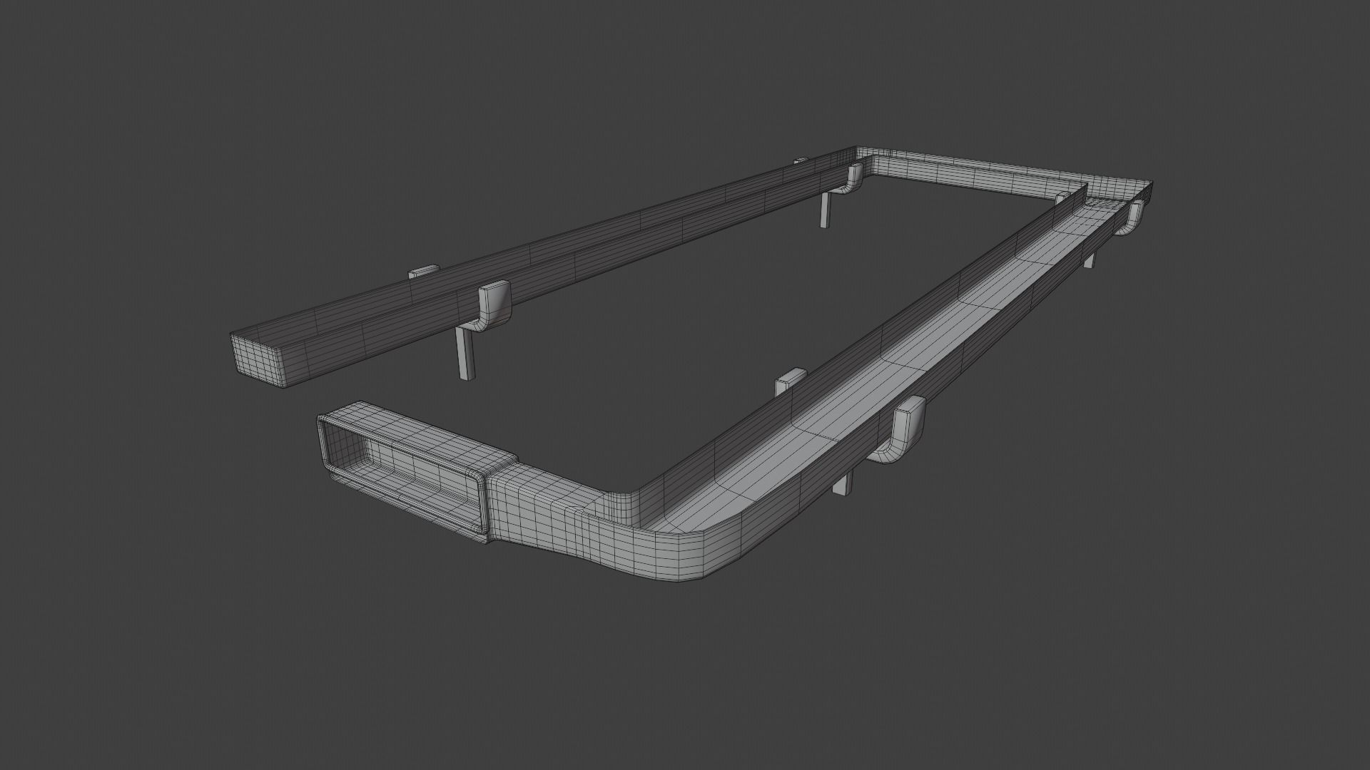 Pool Table Low-poly 3D model_17