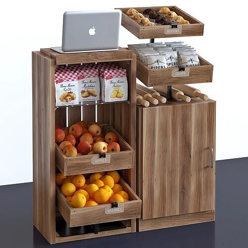 Crate Shelving Set 01 Part B 3D model