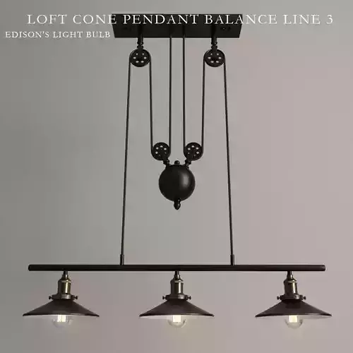 Chandelier Loft Cone Pendant Balance