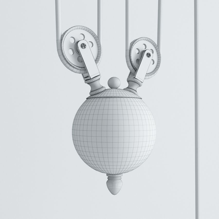 Chandelier Loft Cone Pendant Balance 3D model_6