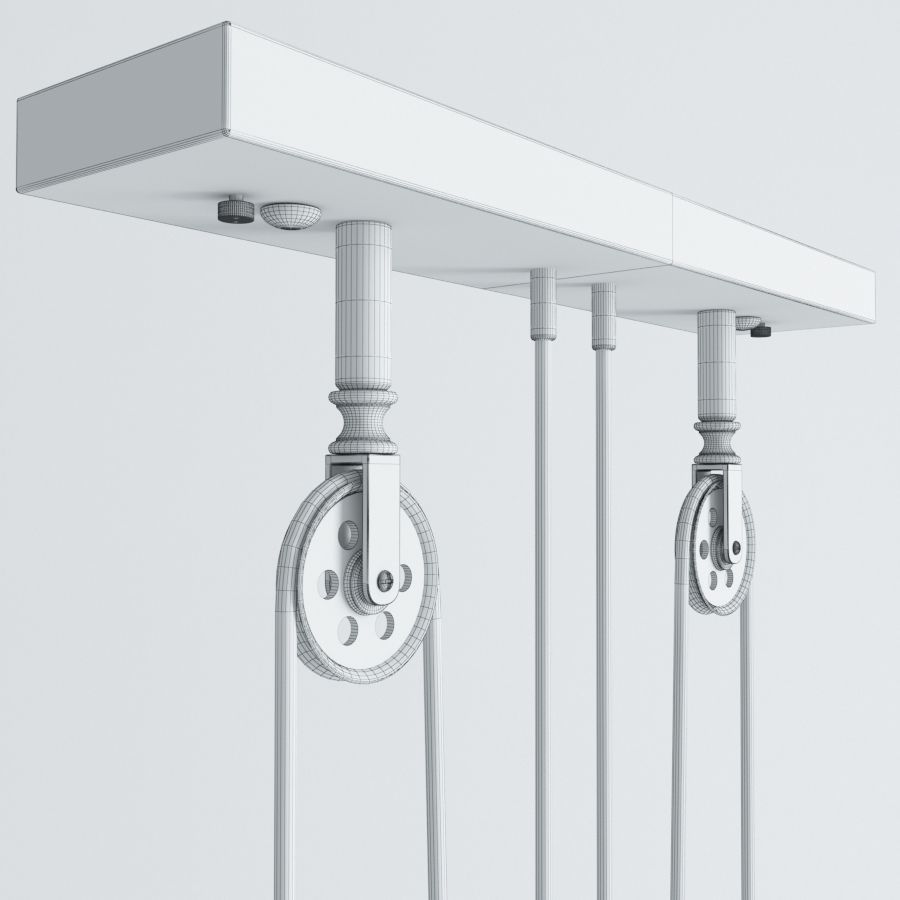 Chandelier Loft Cone Pendant Balance 3D model_7