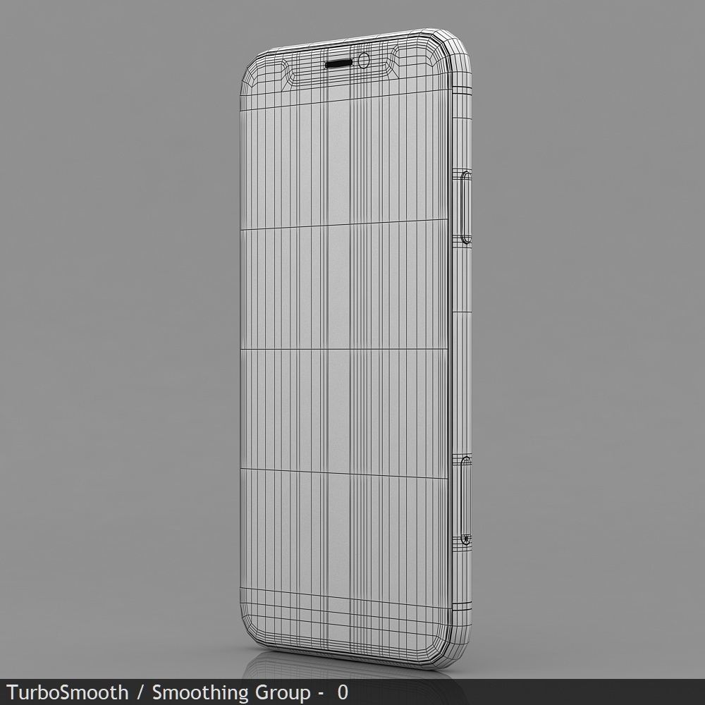 Apple iPhone 11 White Low-poly 3D model_40