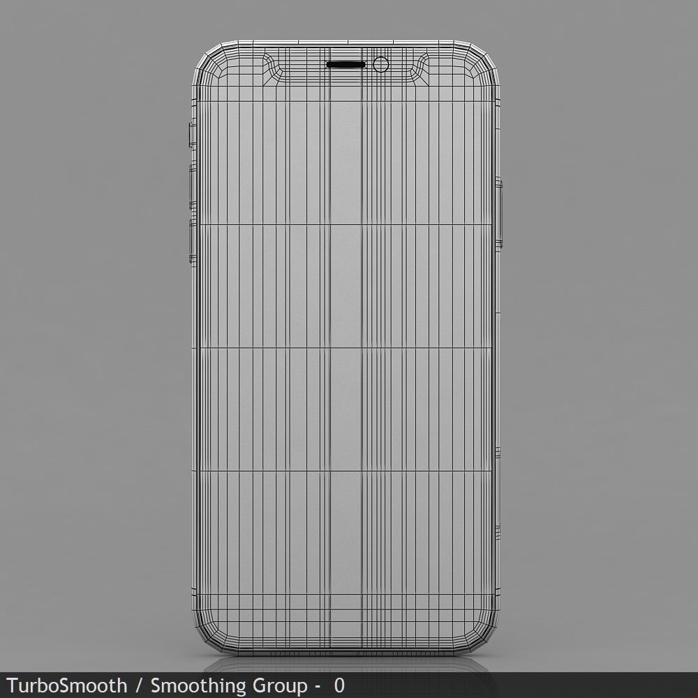 Apple iPhone 11 White Low-poly 3D model_30