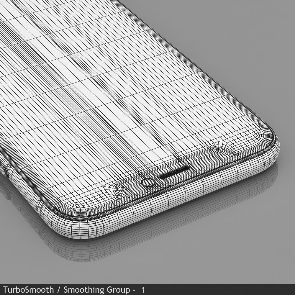 Apple iPhone 11 White Low-poly 3D model_28