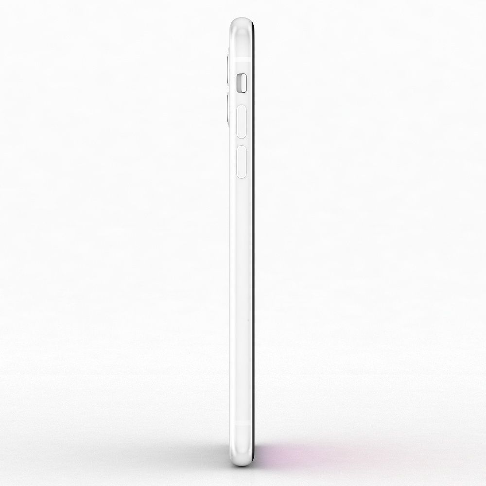 Apple iPhone 11 White Low-poly 3D model_6
