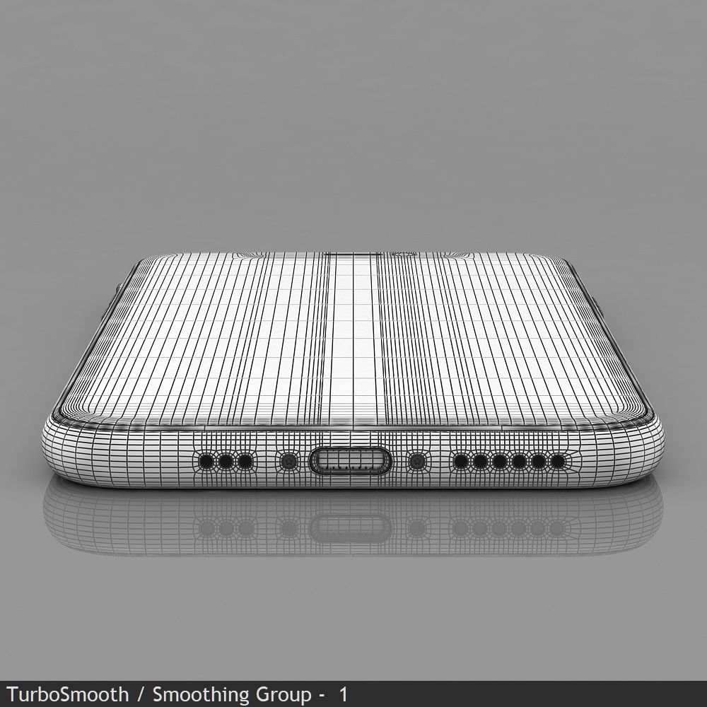 Apple iPhone 11 White Low-poly 3D model_35