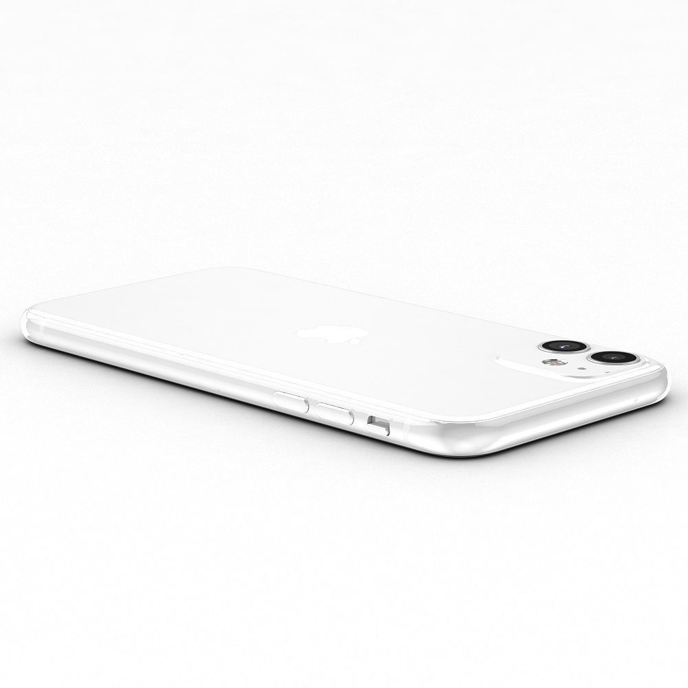 Apple iPhone 11 White Low-poly 3D model_15