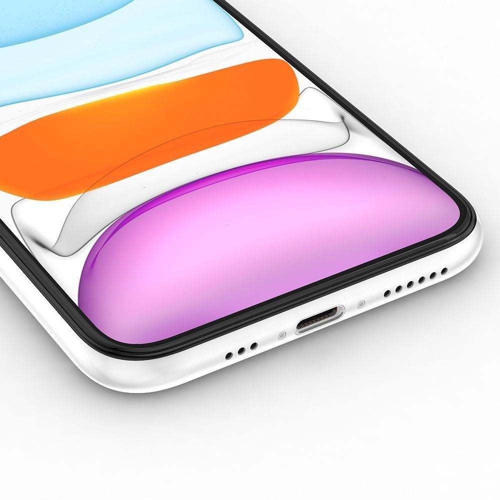 Apple iPhone 11 White Low-poly 3D model_8