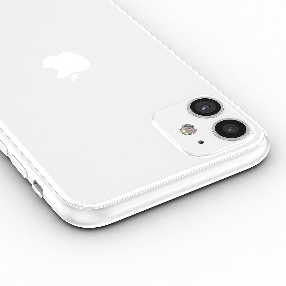 Apple iPhone 11 White Low-poly 3D model_7