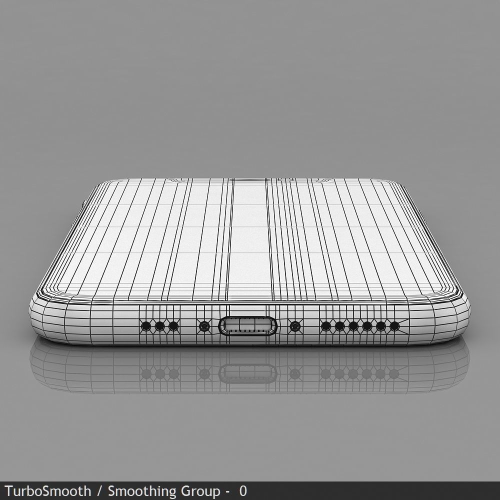 Apple iPhone 11 White Low-poly 3D model_34