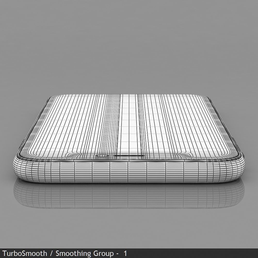 Apple iPhone 11 White Low-poly 3D model_37