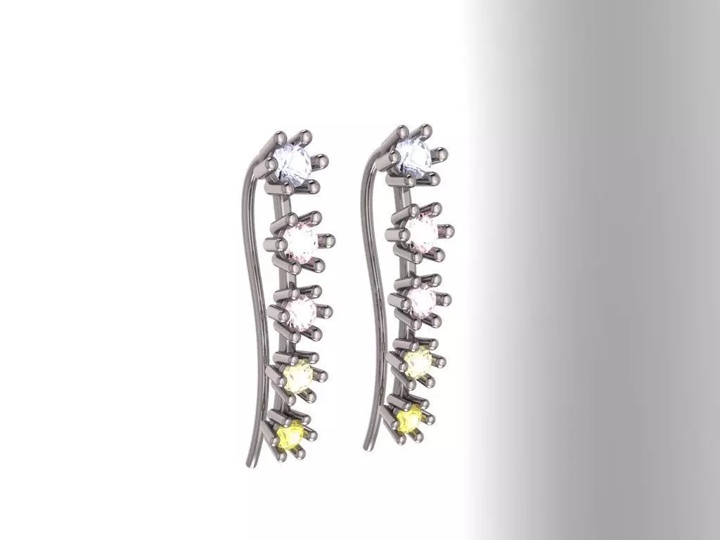 Degrade Mini Earring 3D print model