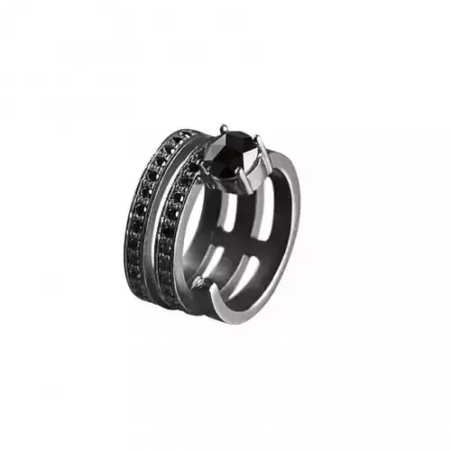 Hoops Ring 3 Hoops Open Ring