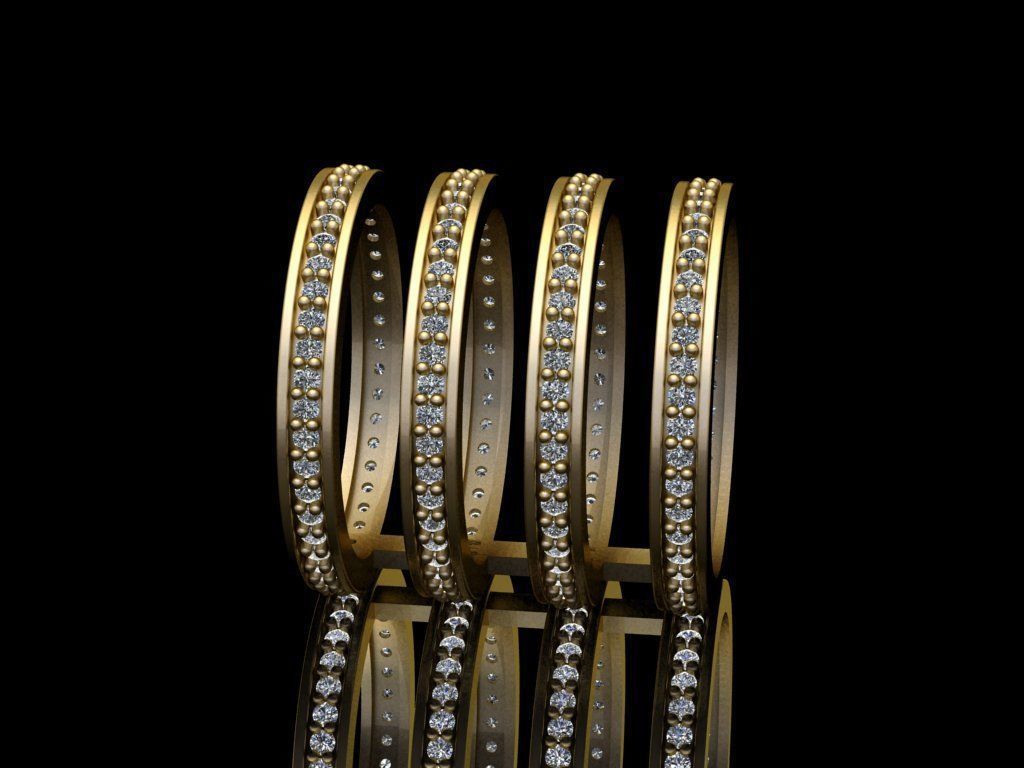 Hoops Ring 4 Hoops 02 3D print model_5