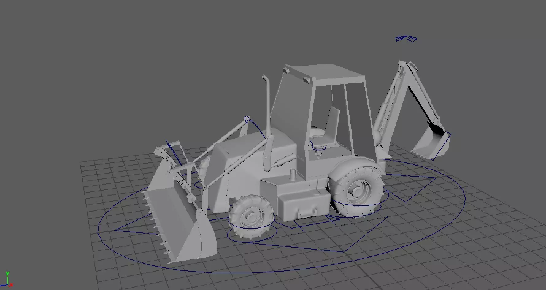 Excavator Rig Free 3D model