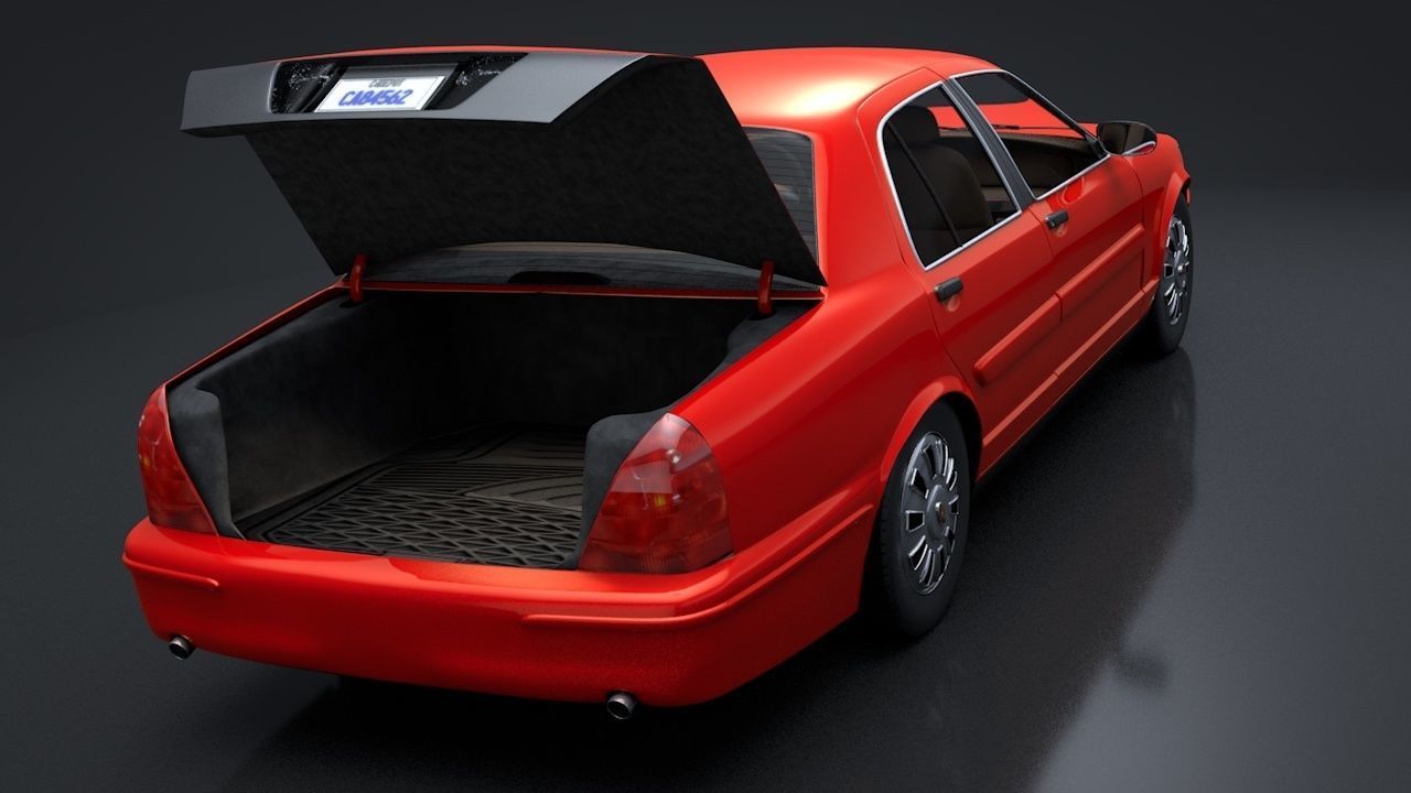 City Car C4D Rigged 3D model_9