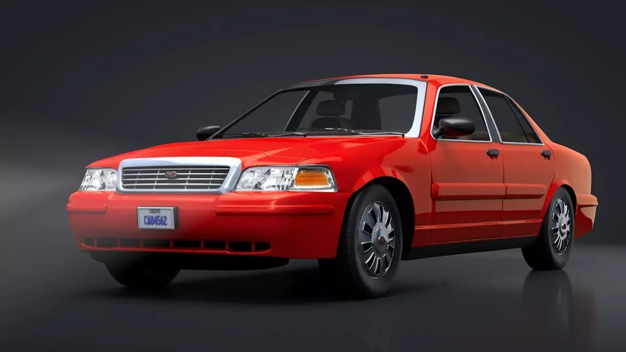 City Car C4D Rigged 3D model_0