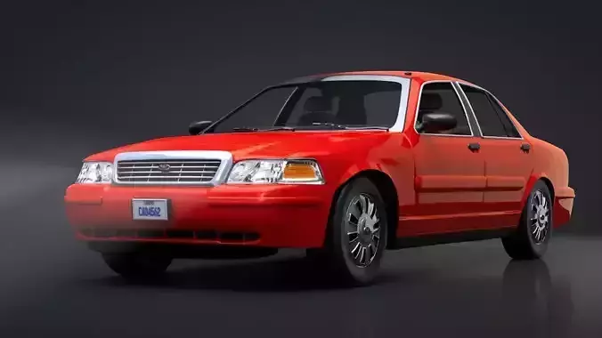 City Car C4D Rigged 3D model