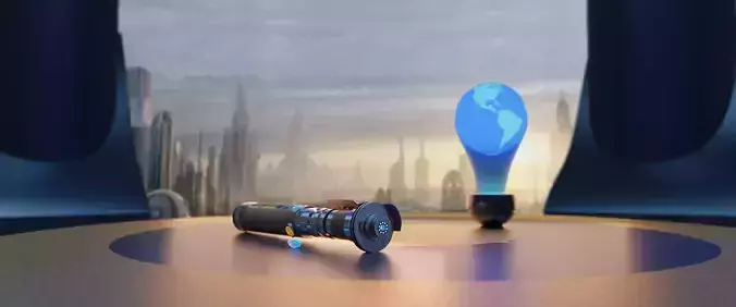 Light saber Free 3D model