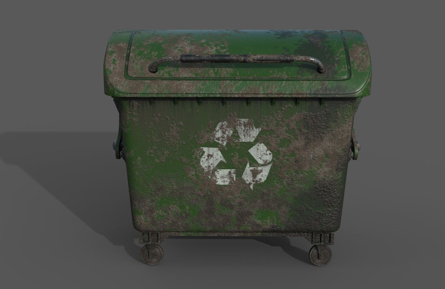 Detailed Garbage Container - SubD 3D model_7