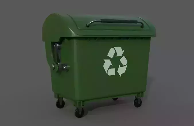 Detailed Garbage Container - SubD