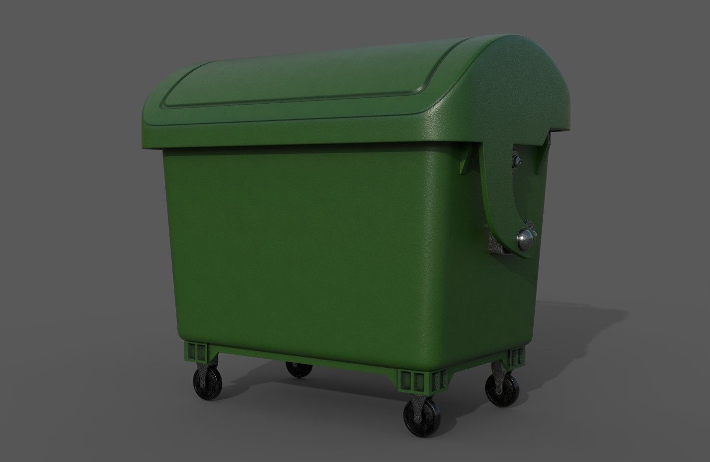 Detailed Garbage Container - SubD 3D model_3