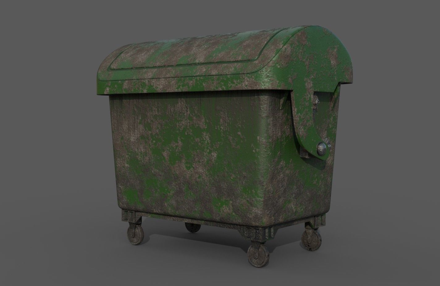 Detailed Garbage Container - SubD 3D model_8