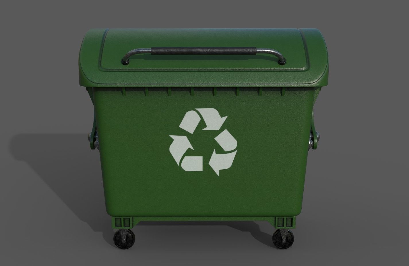Detailed Garbage Container - SubD 3D model_2